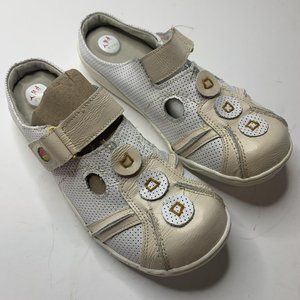 TMA Eyes White Fashion Slip On Mules Shoes